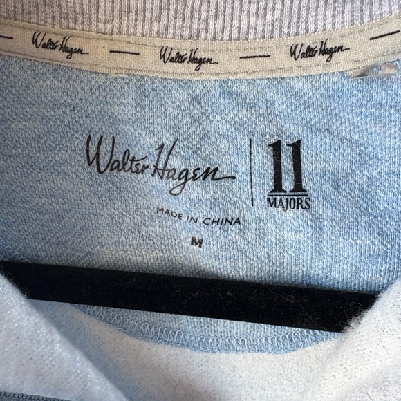 Walter Hagen Men's Sky Blue Zip-Up Sweater - Picture 2 of 9